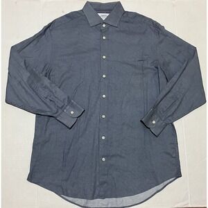 CHARLES TYRWHITT MENS  Cotton‎ Dress SHIRT Size  17/35 Classic FIT BLUE